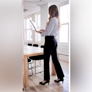 NWT Betabrand Black Dress Pant Yoga Straight LegPants DPYP Size: Medium Petite
